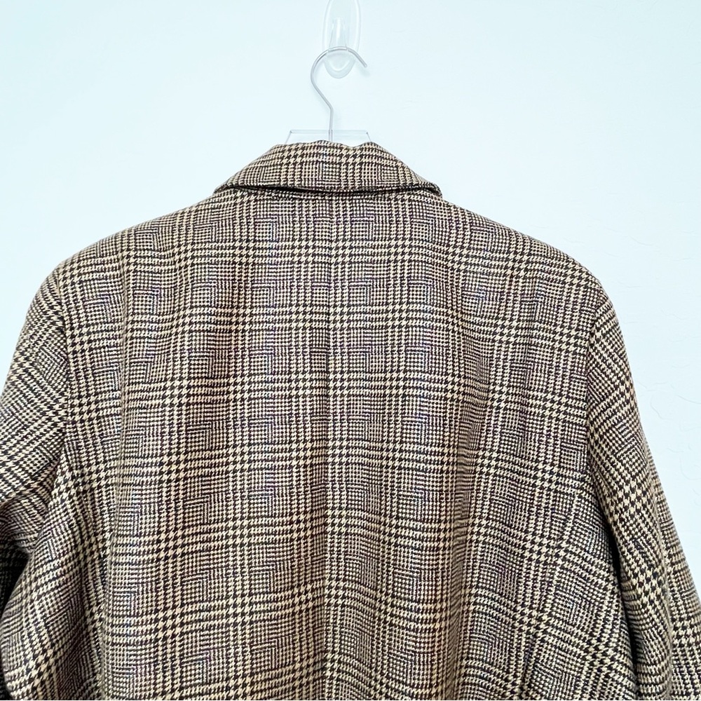 Nine West Womens Blazer Brown and Tan with Metallic Accents Size 2X - Picture 10 of 10